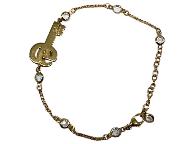 Bracciale Gucci Double G Key in metallo dorato D'oro - vista 6