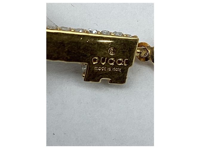 Bracciale Gucci Double G Key in metallo dorato D'oro - vista 8