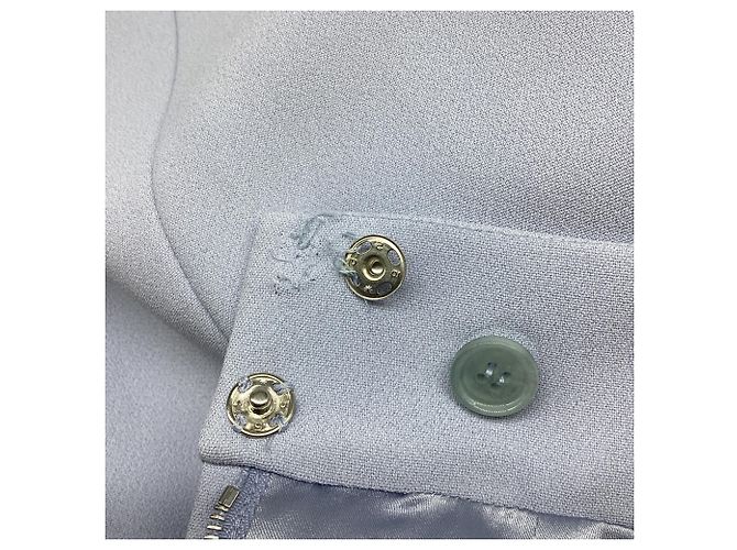 Saia midi plissada Dolce & Gabbana em viscose azul claro - vista 5