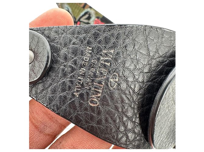 Bolsa de Ombro Rolling Rockstud Valentino Garavani em couro preto - vista 14