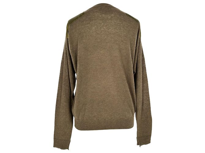 Zadig & Voltaire Kansas Patch Pullover aus braunem Kaschmir - Ansicht 3