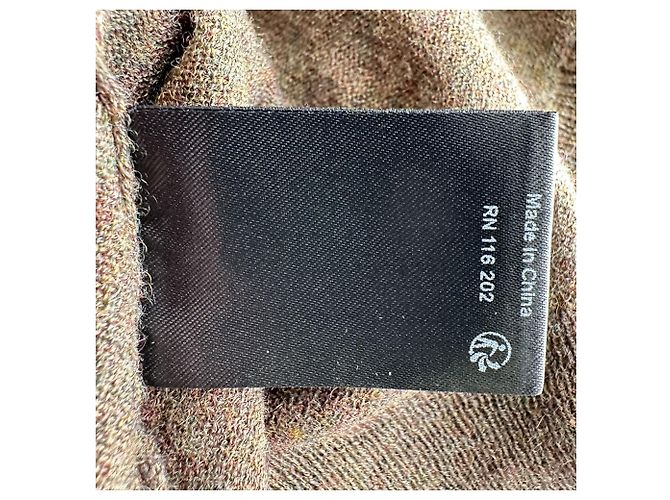 Zadig & Voltaire Kansas Patch Pullover aus braunem Kaschmir - Ansicht 6