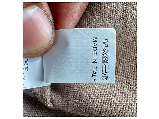 Top de malha de luxo Brunello Cucinelli em cashmere Tan Marrom Bege - vista 5