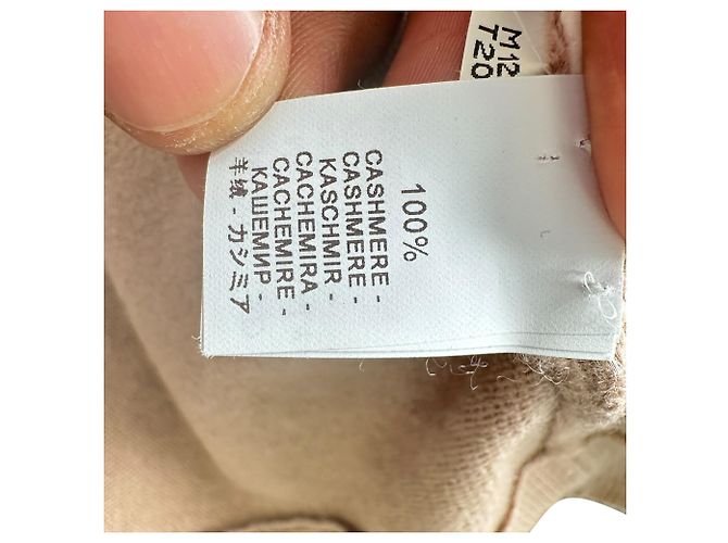 Top de malha de luxo Brunello Cucinelli em cashmere Tan Marrom Bege - vista 6