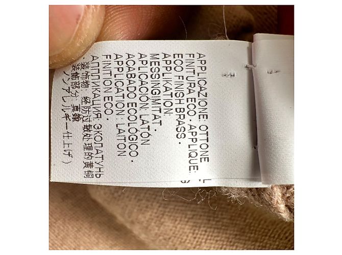 Top de malha de luxo Brunello Cucinelli em cashmere Tan Marrom Bege - vista 8