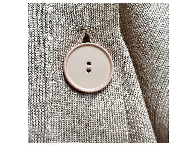Stella Mc Cartney Cardigã abotoado Stella Mccartney em cashmere bege - vista 5
