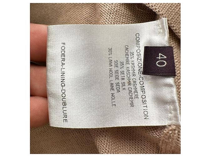 Stella Mc Cartney Cardigã abotoado Stella Mccartney em cashmere bege - vista 7
