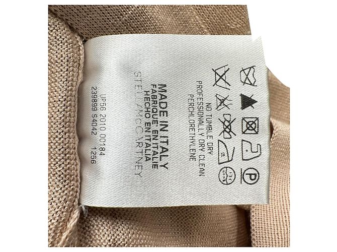 Stella Mc Cartney Cardigã abotoado Stella Mccartney em cashmere bege - vista 8