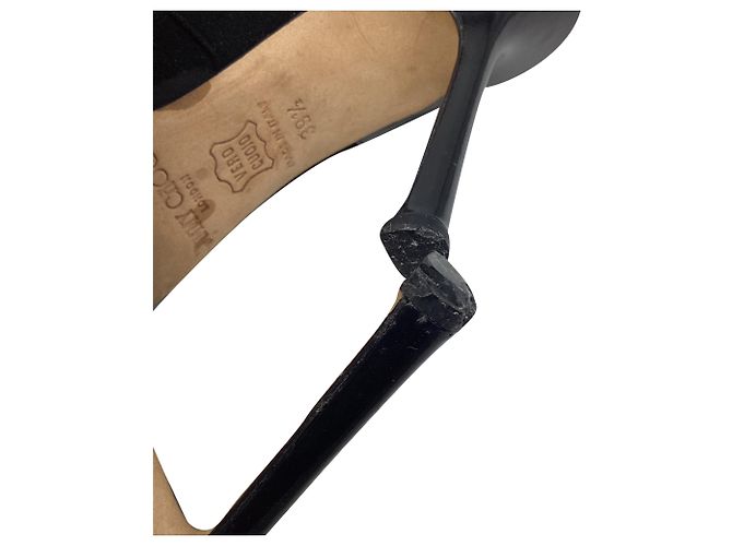 Stivaletti a punta Jimmy Choo in camoscio nero - vista 10