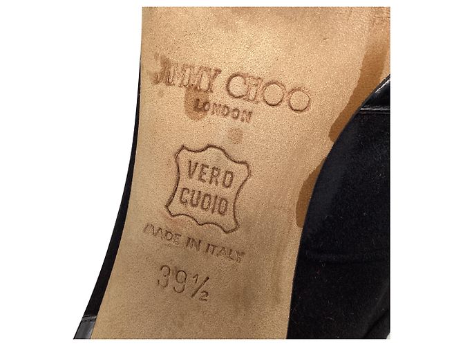 Stivaletti a punta Jimmy Choo in camoscio nero - vista 8