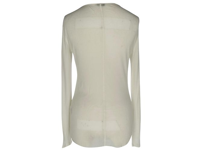 Joseph Rippstrick-Pullover aus weißer Baumwolle Roh - Ansicht 3
