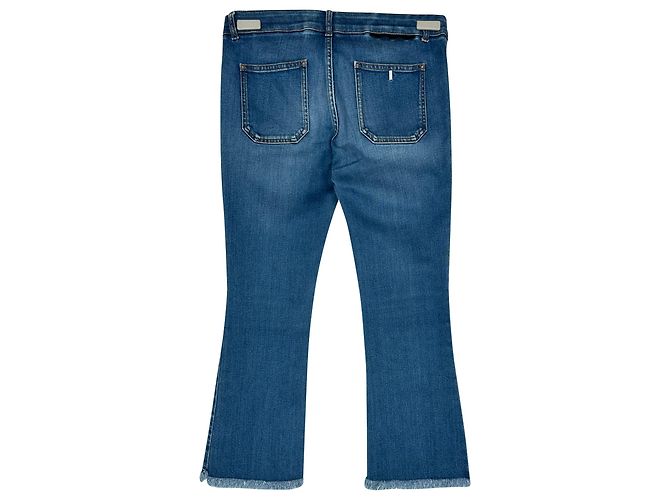 Stella Mc Cartney Vaqueros acampanados Stella Mccartney en algodón azul - vista 3