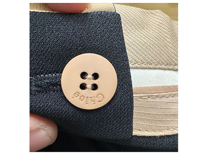 Chloé gerade geschnittene Hose aus schwarzem Acetat - Ansicht 4
