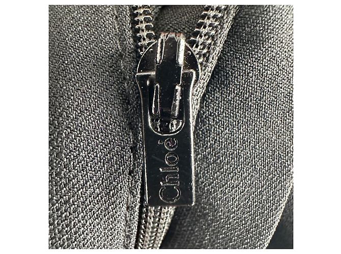 Chloé gerade geschnittene Hose aus schwarzem Acetat - Ansicht 8