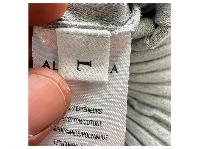 Altuzarra Rippstrick-Cardigan aus grauer Baumwolle - Ansicht 6