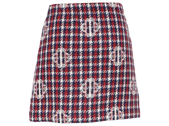 Maje Clover Plaid Jacquard-Rock aus multicolorigem Acryl Mehrfarben - Ansicht 3