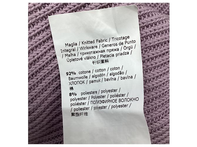 Pulôver de malha Max Mara em algodão roxo - vista 5