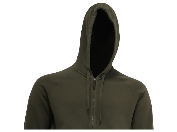 Tom Ford Hoodie mit Reißverschluss aus jersey-gefärbter Baumwolle in Olive Green Grün Olivgrün - Ansicht 2