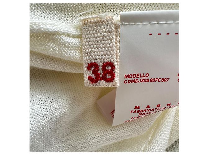 Cárdigan abotonado Marni en algodón amarillo - vista 6