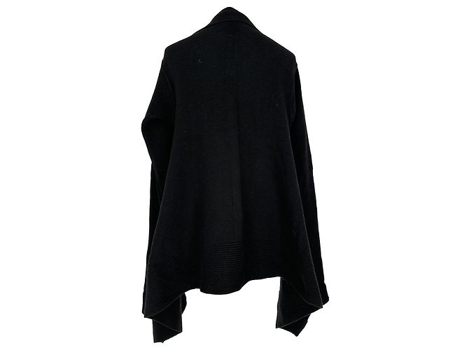 Sweater Cape Rick Owens em cashmere preto - vista 3