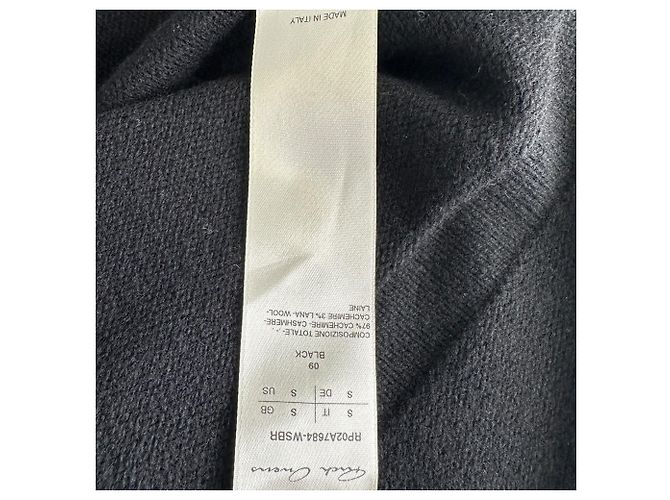Sweater Cape Rick Owens em cashmere preto - vista 6