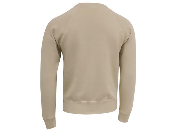 Sudadera de jersey teñida Tom Ford en algodón Ivory Blanco Crudo - vista 4