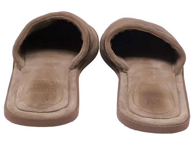 Mules Brunello Cucinelli en ante marrón Castaño Roja - vista 5