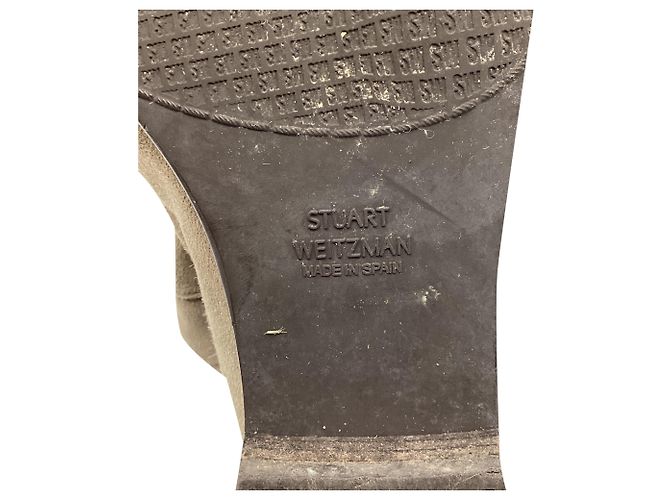 Stuart Weitzman Knee-High en ante marrón Castaño Roja - vista 10