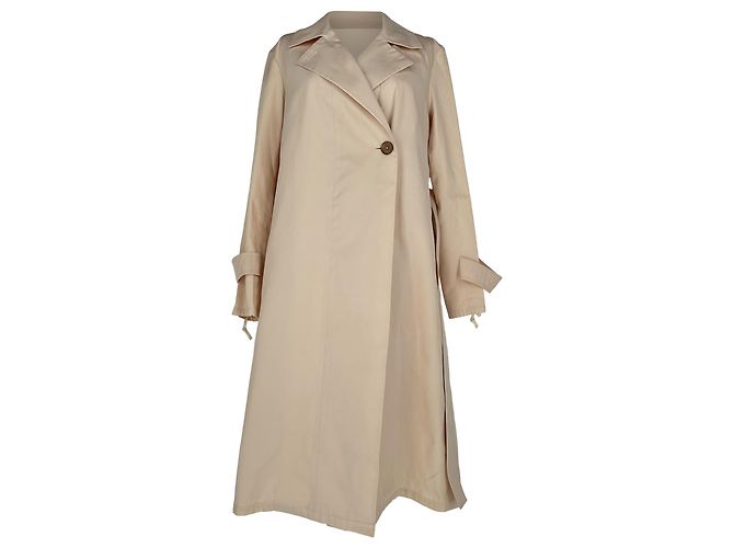 Trench con cintura Jil Sander in cotone beige - vista 2