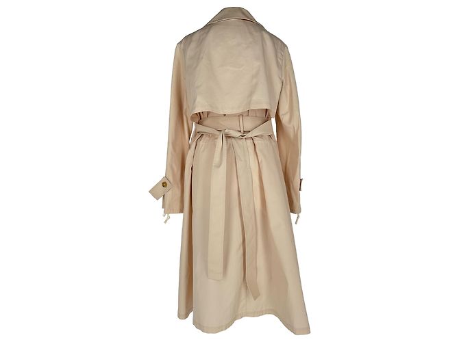 Trench con cintura Jil Sander in cotone beige - vista 6