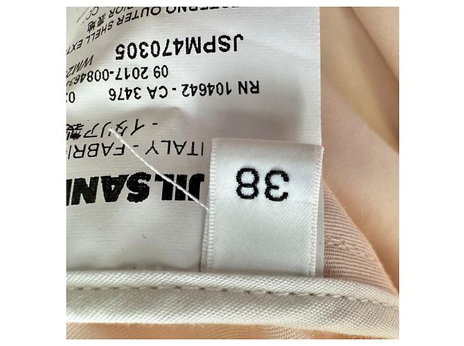 Trench con cintura Jil Sander in cotone beige - vista 8