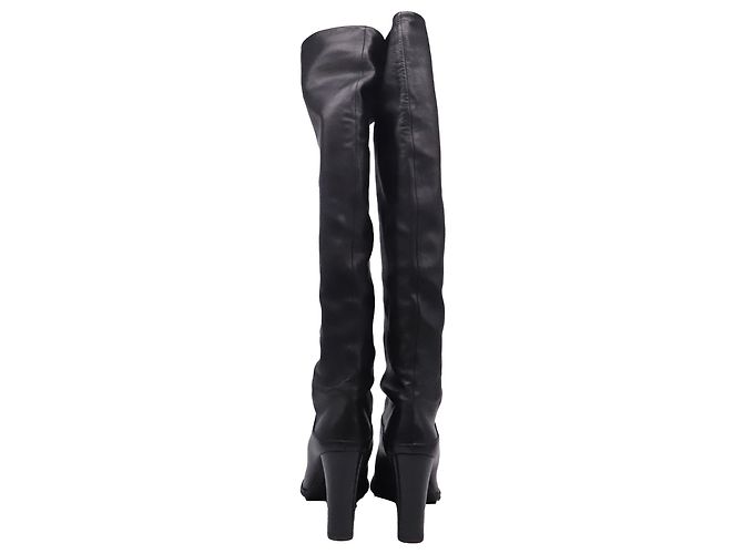 Botas por encima de la rodilla Stuart Weitzman en cuero negro - vista 4