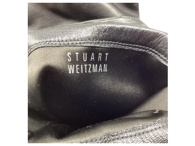 Botas por encima de la rodilla Stuart Weitzman en cuero negro - vista 8
