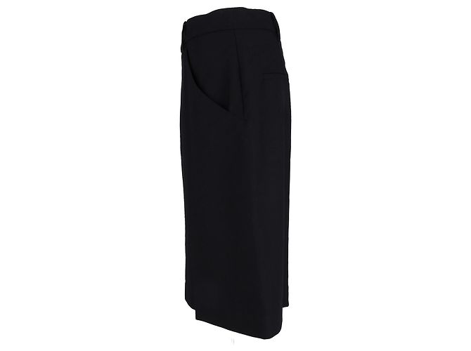 Falda largo rodilla Jil Sander en lana negra Negro - vista 2
