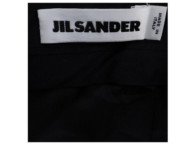 Falda largo rodilla Jil Sander en lana negra Negro - vista 4