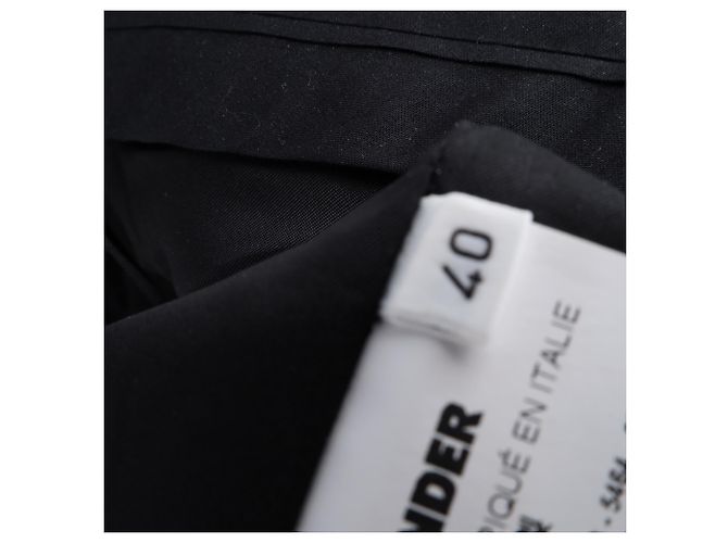 Falda largo rodilla Jil Sander en lana negra Negro - vista 5