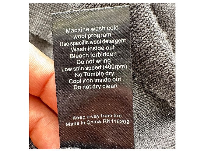 Zadig & Voltaire Zadig and Voltaire V-Ausschnitt Pullover aus grauer Wolle - Ansicht 6