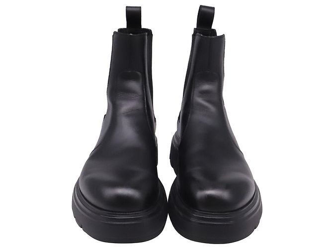 Salvatore Ferragamo Stivaletti Chelsea Ferragamo in pelle nera Nero - vista 2
