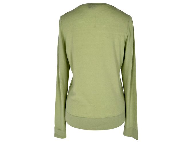 Cárdigan abotonado Theory en cashmere verde - vista 3