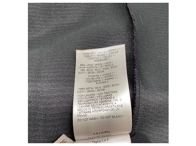 Falda midi amplia Bottega Veneta en lana violeta Púrpura - vista 4