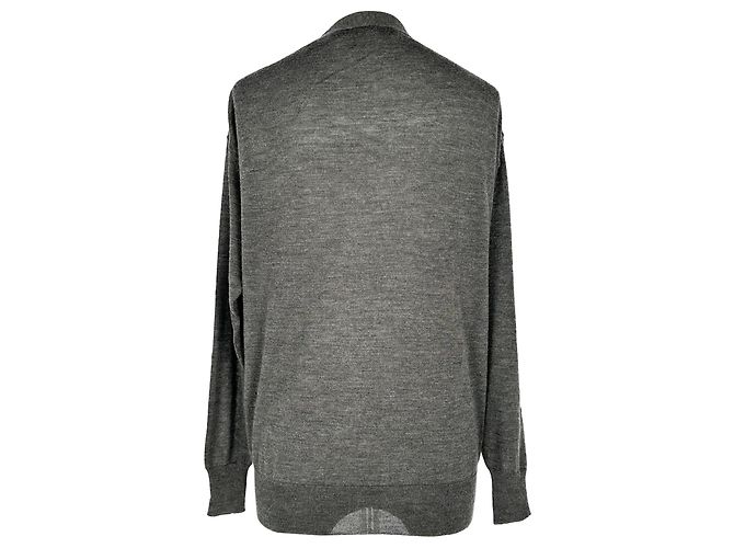 Stella Mc Cartney Cardigã abotoado Stella Mccartney em cashmere cinza - vista 3