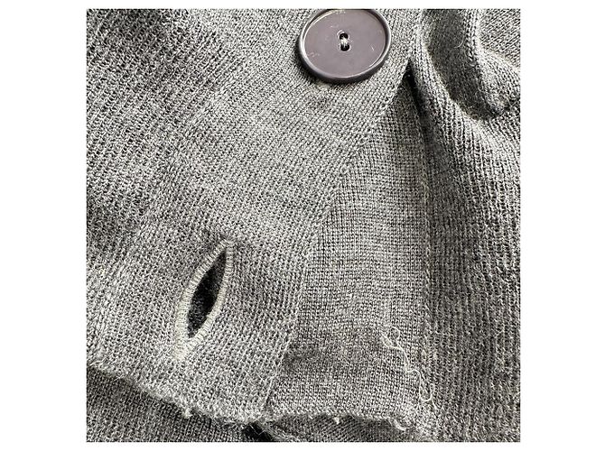 Stella Mc Cartney Cardigã abotoado Stella Mccartney em cashmere cinza - vista 9