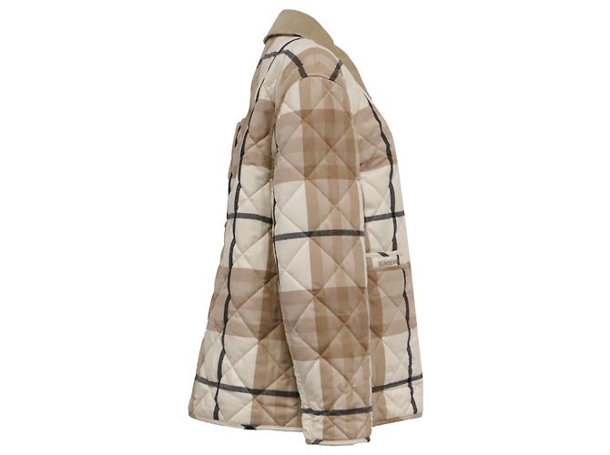 Burberry Checkered Quilted Jacket in Multicolor Wool Multiple colors - view 3