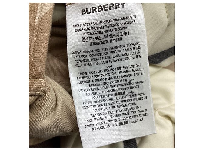 Burberry Checkered Quilted Jacket in Multicolor Wool Multiple colors - view 6