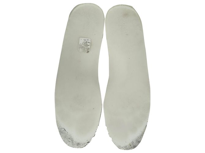 Baskets Gucci Ace Low-Top en cuir blanc Écru - vue 14