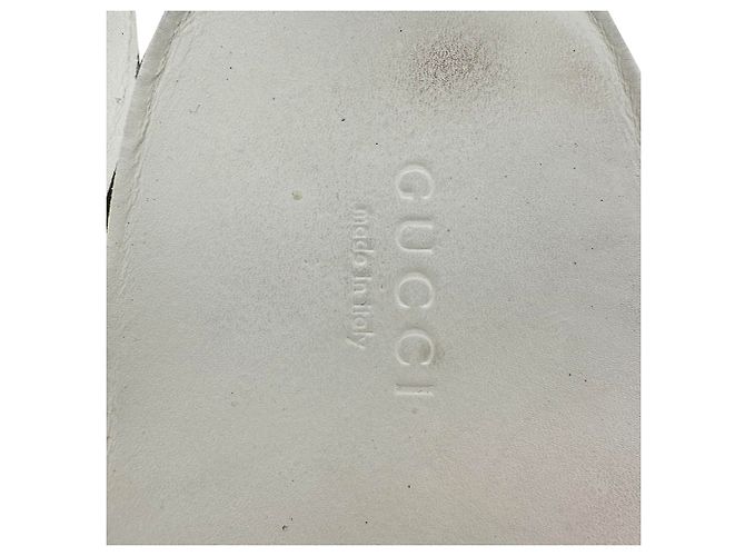 Baskets Gucci Ace Low-Top en cuir blanc Écru - vue 15