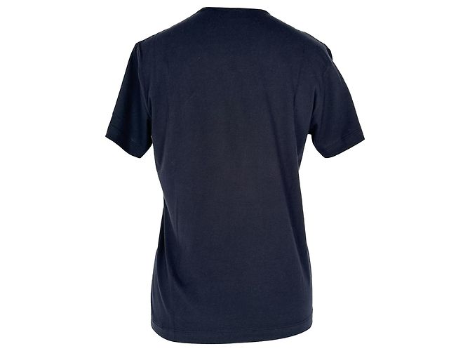 Jil Sander Rundhals T-Shirt einfarbig aus schwarzer Baumwolle - Ansicht 3