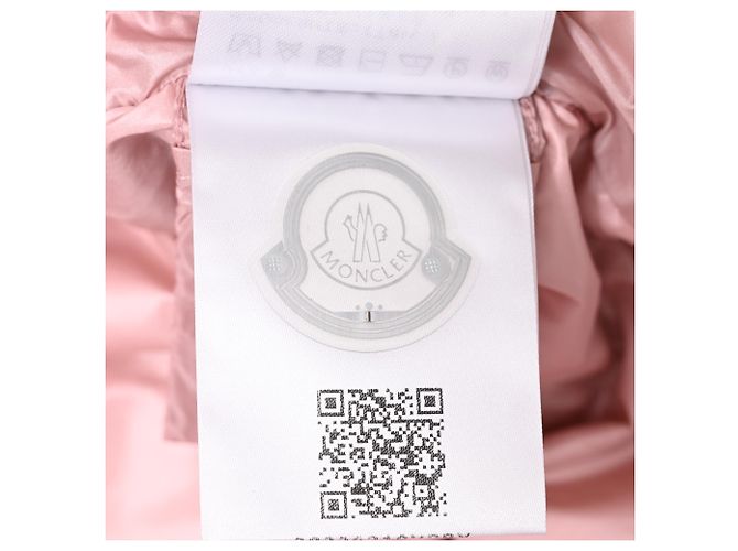 Moncler Mino Fur-Trimmed Down Jacket in Pink Polyester - view 14