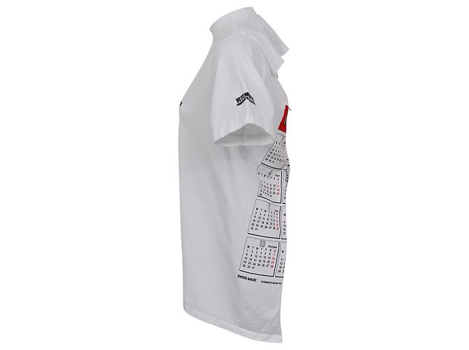 Vêtements Vetements Camiseta Estampada con Espalda Abierta en Algodón Blanco Crudo - vista 2