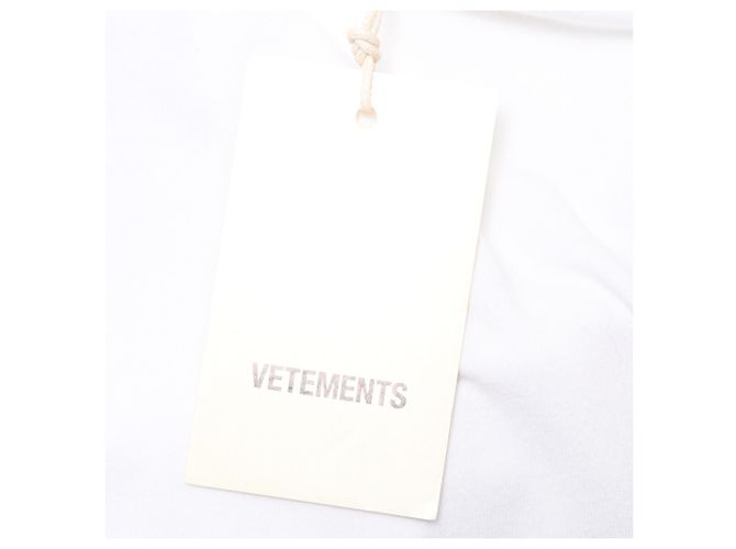 Vêtements Vetements Camiseta Estampada con Espalda Abierta en Algodón Blanco Crudo - vista 9